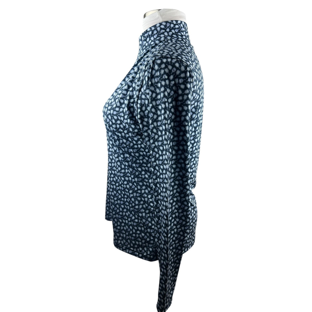 NWT Straight Down Dink Pickleball Print Golf LS Navy Quarter Zip Women's Size XL - Picture 6 of 11